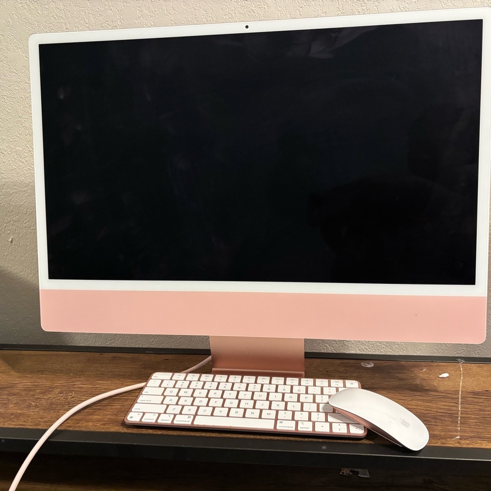 Apple Desktop with Pink Finish